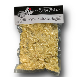 Lurtiger Fondue Moitié-Moitié mit Schweizer Trüffeln – Au Pavillon de la Truffe Suisse by Fredy Balmer (400 g / 600 g)