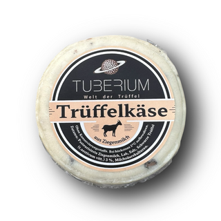 Trüffel-Käse mit schwarzen Trüffeln ( aus Ziegenmilch )