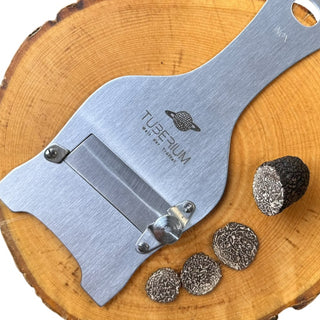 Trüffel - Hobel  aus Inox Edelstahl, mit glatter oder gezahnter Klinge