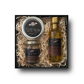 Trüffel Geschenkbox „White Royal“ – Weißer Trüffel Genuss mit Öl, Pesto & Salz (Set)