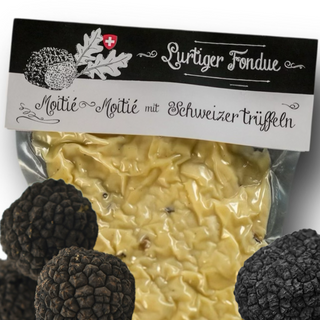 Lurtiger Fondue Moitié-Moitié mit Schweizer Trüffeln – Au Pavillon de la Truffe Suisse by Fredy Balmer (400 g / 600 g)