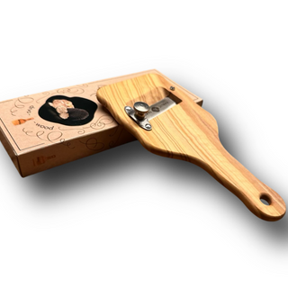 Trüffel- Hobel aus Holz mit glatter Klinge - Karlic Tartufi