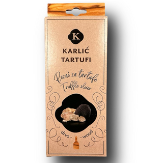 Trüffel- Hobel aus Holz mit glatter Klinge - Karlic Tartufi