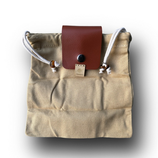 Trüffel-Tasche aus Leinen- faltbar und praktisch