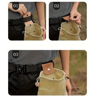 Trüffel-Tasche aus Leinen- faltbar und praktisch