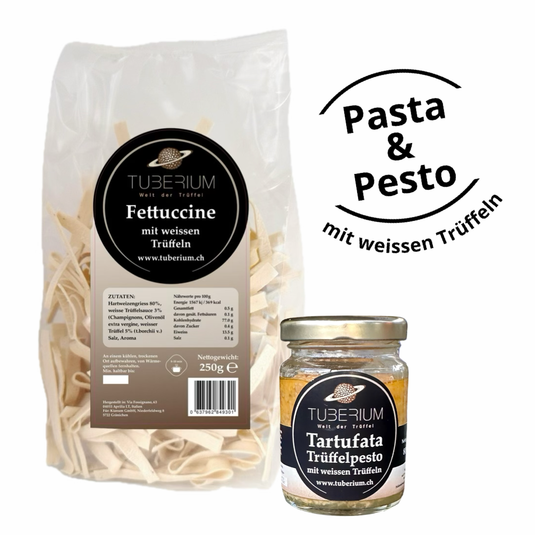 pasta aufbewahren TUBERIUM Trüffel Pasta Set – Fettuccine & Tartufata kaufen – Tuberium
