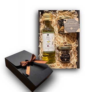 Trüffel Geschenkbox Classic Black – 3er Set mit schwarzem Trüffel