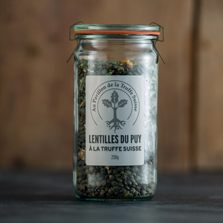 Puy-Linsen mit Schwarzem Schweizer Trüffel – Vegane Gourmet-Linsen 230 g