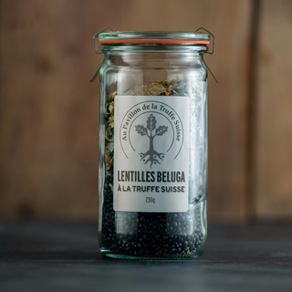 Beluga-Linsen mit Schwarzem Schweizer Trüffel – Exklusiver Gourmet-Genuss 230 g