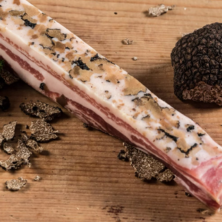 Trüffelspeck aus der Schweiz – Greyerzer Trockenspeck mit Schweizer Trüffel | Au Pavillon de la Truffe Suisse by Fredy Balmer