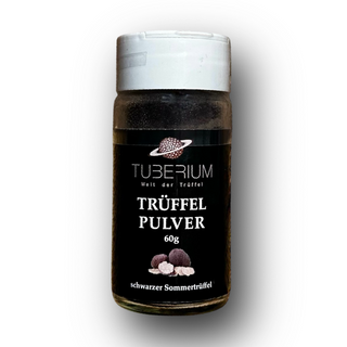 Tuberium Schwarzes Trüffelpulver – Trüffelgewürz mit echtem Sommertrüffel (60 g)