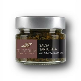 Tuberium Trüffelpesto im 40g Glas – Die beliebte Salsa Tartufata mit 6% Sommertrüffel.