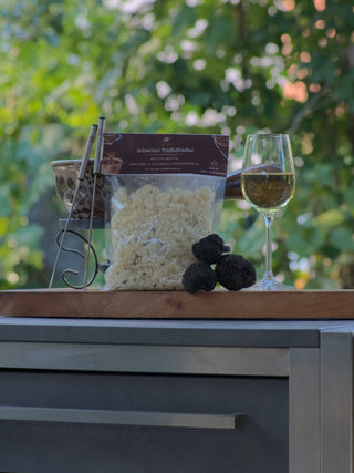 Trüffelfondue mit Trüffel und Vino Komposition