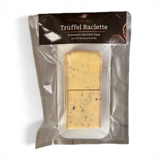 TUBERIUM Trüffel Raclette Käse mit 3 Prozent Sommertrüffel, 6 Scheiben